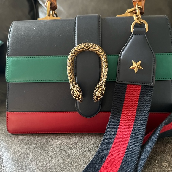 Gucci Bamboo Dionysus 2-way handbag in black. - Picture 10 of 14